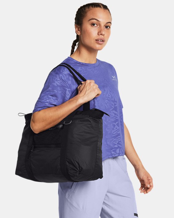 Women's UA Essentials Packable Tote in Black image number 5